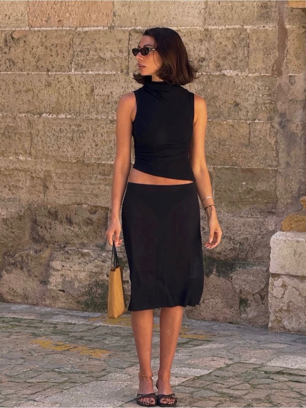 $86 The LINE by K SELMA ARCHITECTUAL TOP PALOMA WOOL LISA SAYS GAH CULT GAIA
